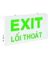 Đèn exit KENTOM 2 mặt tự ngắt mạch khi nạp đủ điện