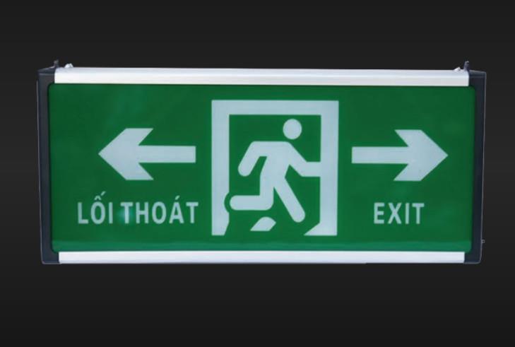 Đèn Exit thường chỉ hướng 2 bên 2 mặt Lilang